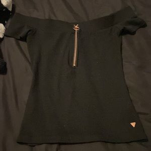 Black guess blouse